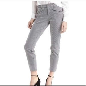 GAP Skinny Ankle Pants in Blue Railroad Stripe